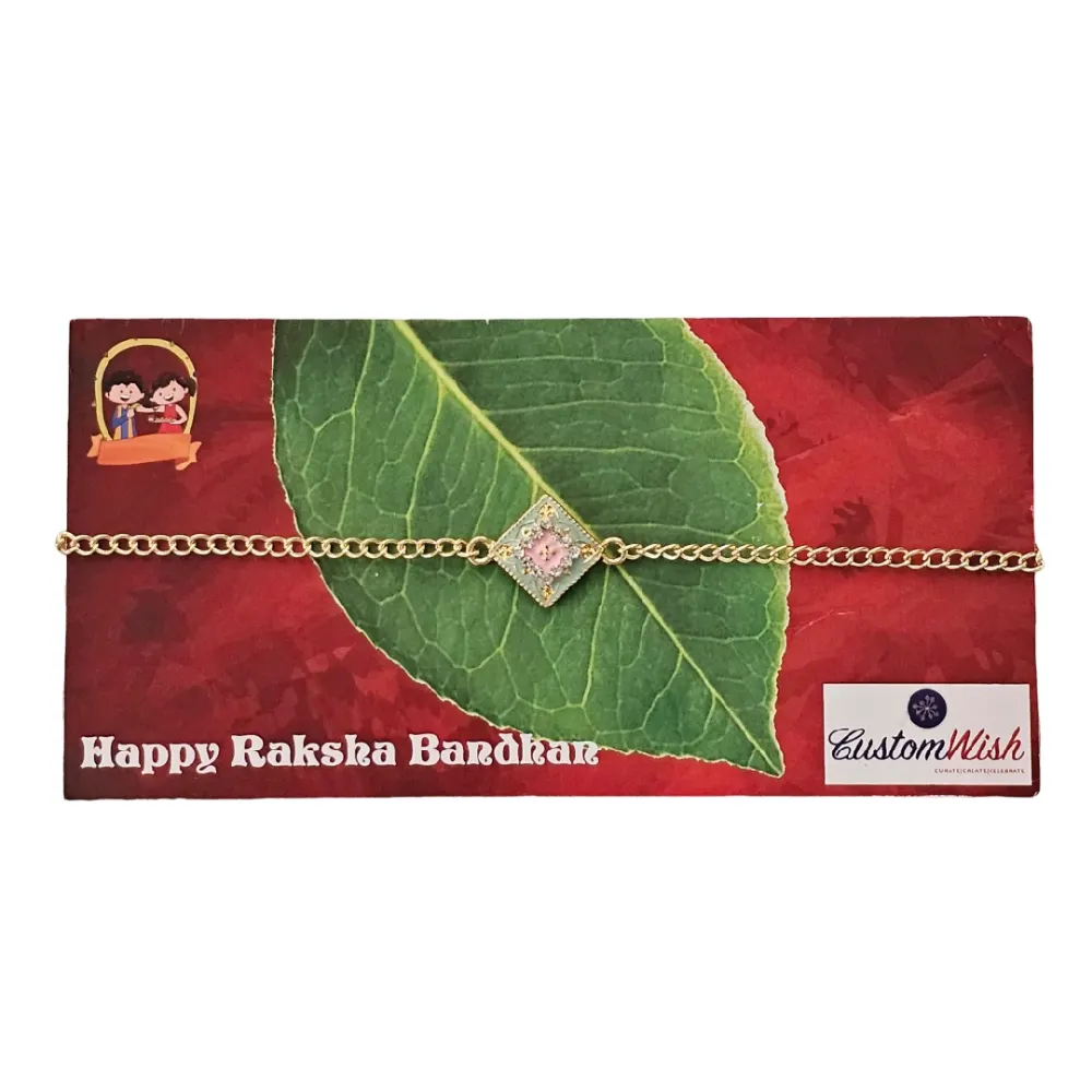 Designer Lumba Stone Rakhi